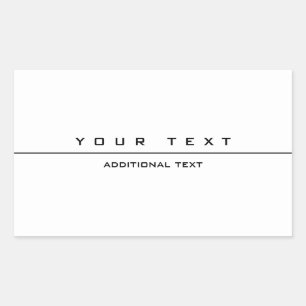 Sticker Rectangulaire Noir et blanc au style unique