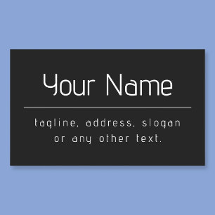 Sticker Rectangulaire Nom commercial minimal moderne et autres informati