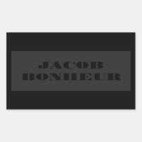 Nom moderne professionnel | Gris foncé et noir