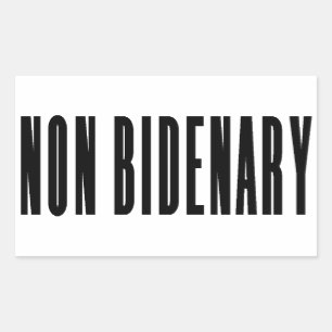 Sticker Rectangulaire Non Bidenary Anti Joe Biden Lumière
