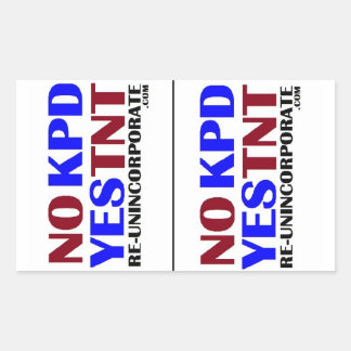 Sticker Rectangulaire Non KPD Oui TNT LG