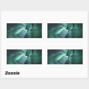 Sticker Rectangulaire Northern Lights Nature Photo