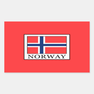Sticker Rectangulaire Norvège