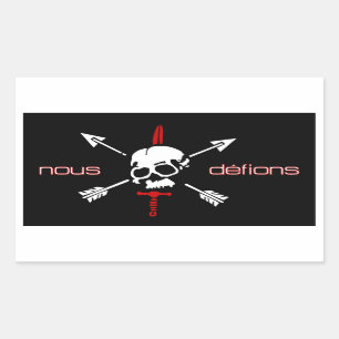 Sticker Rectangulaire Nous défions