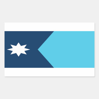 Sticker Rectangulaire Nouveau drapeau de l'État du Minnesota