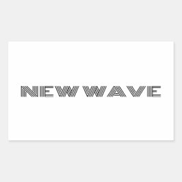 Sticker Rectangulaire Nouvelle vague