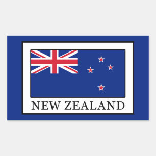Sticker Rectangulaire Nouvelle-Zélande