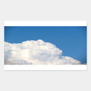 Sticker Rectangulaire Nuage blanc 9