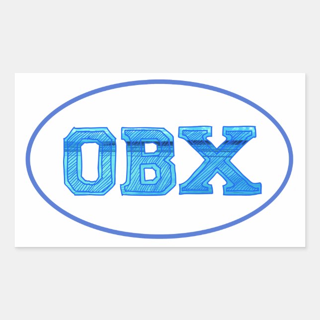 Sticker Rectangulaire OBX Banques extérieures (Devant)