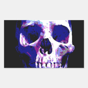 Sticker Rectangulaire Oeuvre crânienne