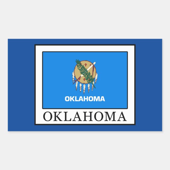 Sticker Rectangulaire Oklahoma (Devant)
