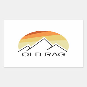 Sticker Rectangulaire Old Rag Mountain Retro