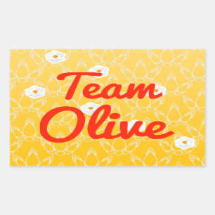Sticker Rectangulaire Olive d'équipe