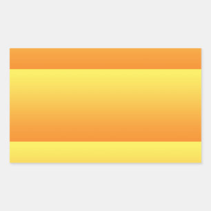 Sticker Rectangulaire Ombre jaune et orange