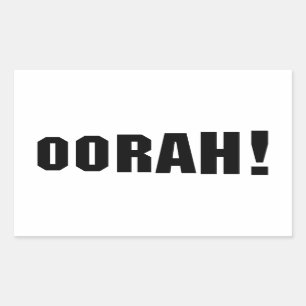 STICKER RECTANGULAIRE OORAH !