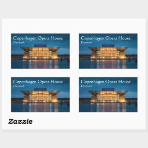 Sticker Rectangulaire Opéra de Copenhague