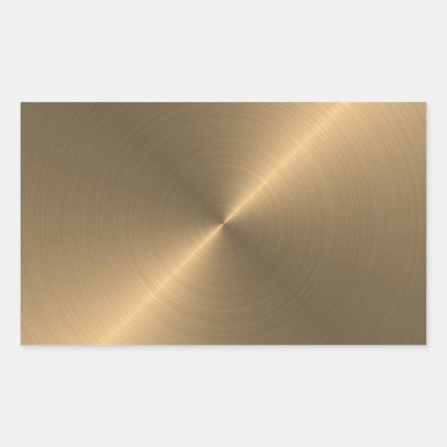 Sticker Rectangulaire Or (Devant)