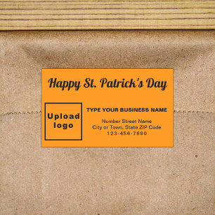 Sticker Rectangulaire Orange Color Saint Patrick Business