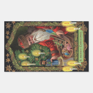 Sticker Rectangulaire Orient Express Père Noël