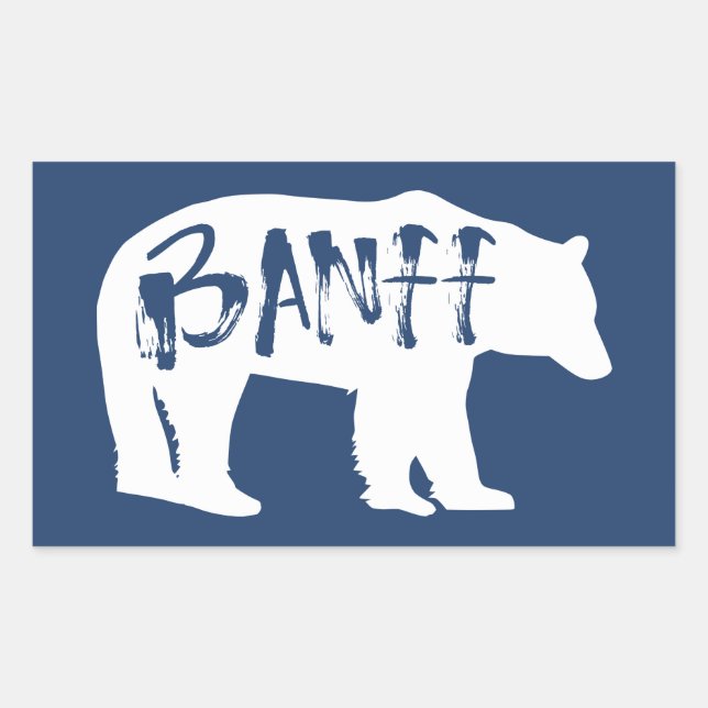 Sticker Rectangulaire Ours Banff (Devant)