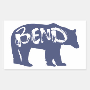 Sticker Rectangulaire Ours de pli