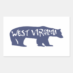 Sticker Rectangulaire Ours de Virginie occidentale
