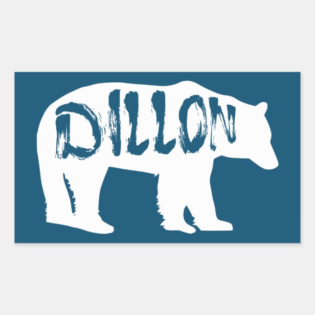 Sticker Rectangulaire Ours Dillon Colorado (Devant)