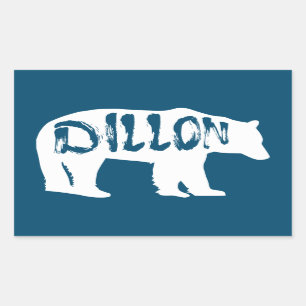 Sticker Rectangulaire Ours Dillon Colorado