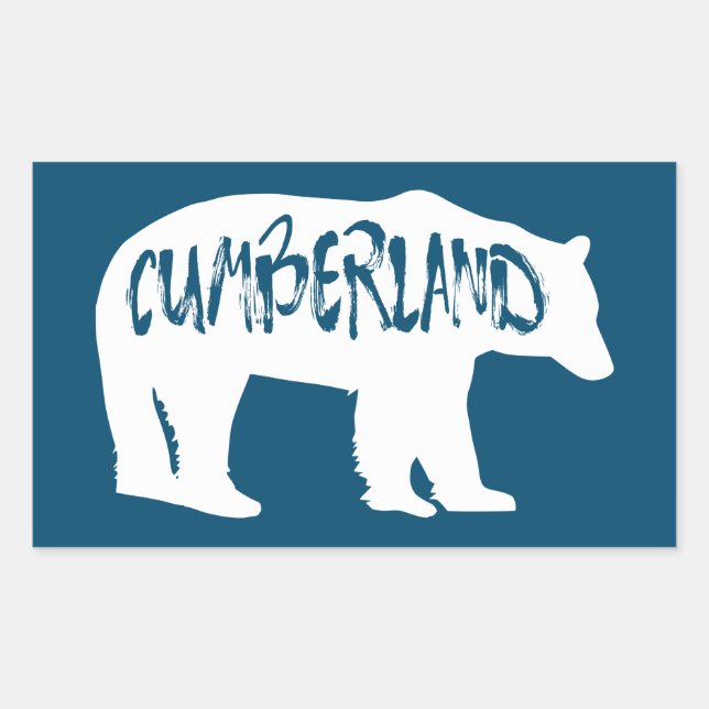 Sticker Rectangulaire Ours du maryland de Cumberland (Devant)