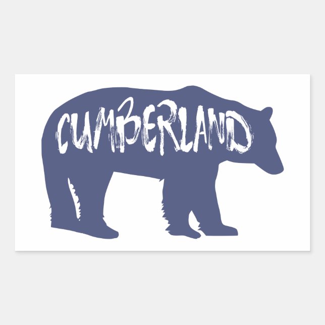 Sticker Rectangulaire Ours du maryland de Cumberland (Devant)