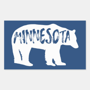 Sticker Rectangulaire Ours du Minnesota