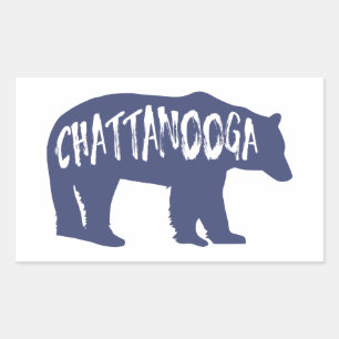 Sticker Rectangulaire Ours du Tennessee Chattanooga