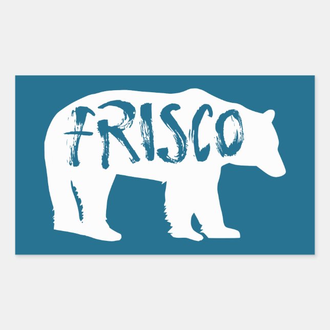 Sticker Rectangulaire Ours Frisco Colorado (Devant)