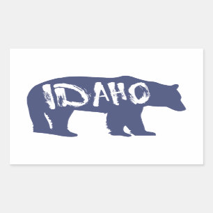 Sticker Rectangulaire Ours Idaho