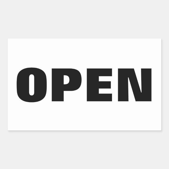 STICKER RECTANGULAIRE OUVERT (Devant)