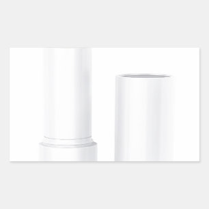 Sticker Rectangulaire Ouvrez le bâton de baume à lèvres