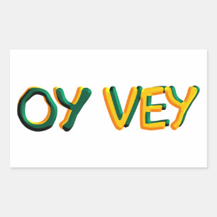 Sticker Rectangulaire Oy Vey