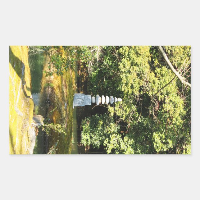 Sticker Rectangulaire Pagode au serpent blanc / Hakuja No Tsuka (Devant)