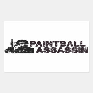 Sticker Rectangulaire Paintballing Assassin
