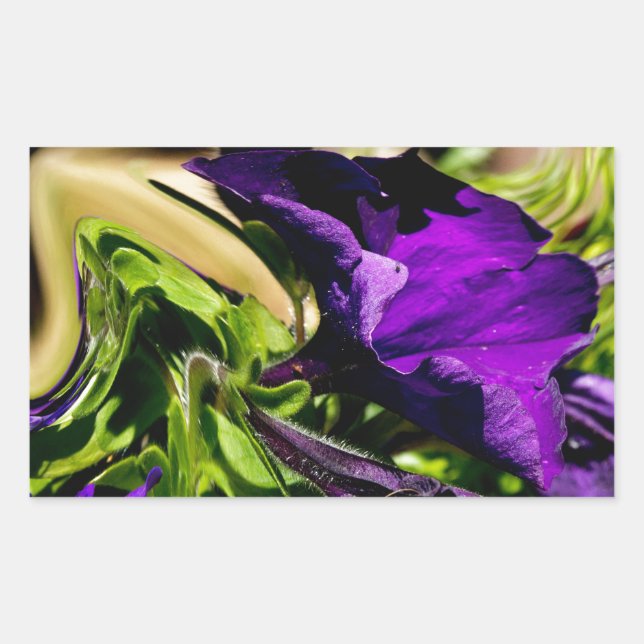 Sticker Rectangulaire Panique violette (Devant)
