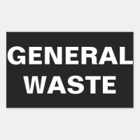 Panneau de déchets généraux