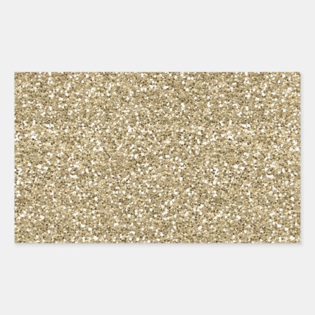 Sticker Rectangulaire Papier d'enveloppement de Parties scintillant de F (Devant)