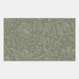 Sticker Rectangulaire Papier peint floral Narcisse William Morris