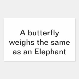 Sticker Rectangulaire papillon identique à Elephant Hankamer Arrtjunkhau