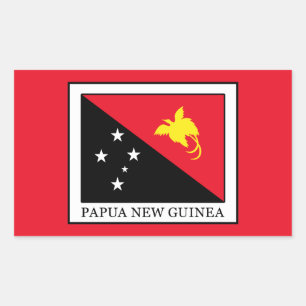Sticker Rectangulaire Papouasie-Nouvelle-Guinée
