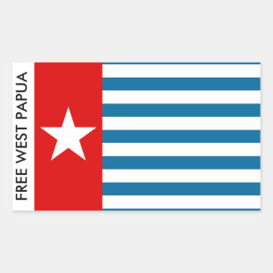 Sticker Rectangulaire papua occidental