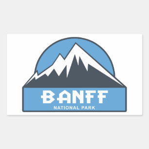 Sticker Rectangulaire Parc national Banff