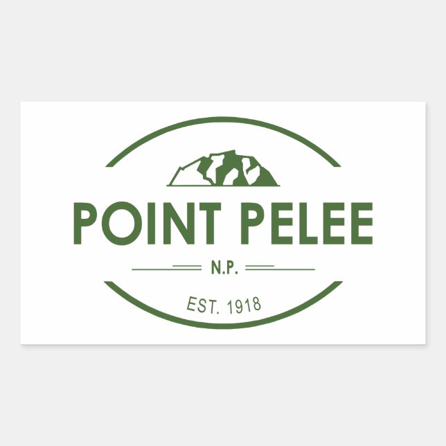 Sticker Rectangulaire Parc national de la Pointe-Pelée Ontario Canada (Devant)