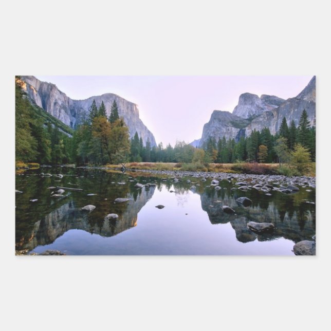 Sticker Rectangulaire Parc national de Yosemite (Devant)