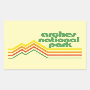 Sticker Rectangulaire Parc national des Arches